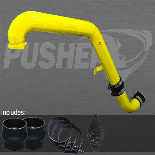 Pusher Max HD Charge Tube for 2011- 2016 Duramax LML Trucks   (Yellow)