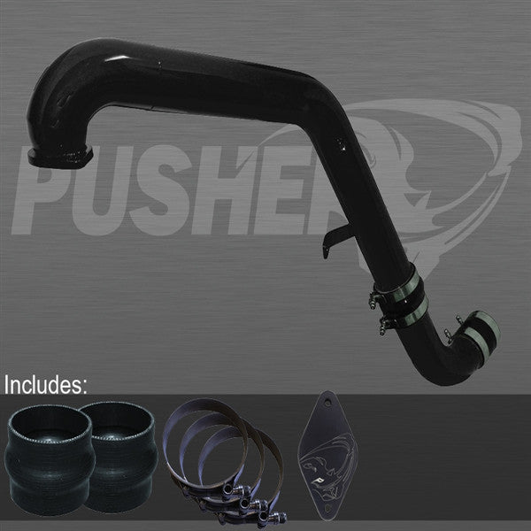 Pusher Max HD Charge Tube for 2011- 2016 Duramax LML Trucks   (Black)