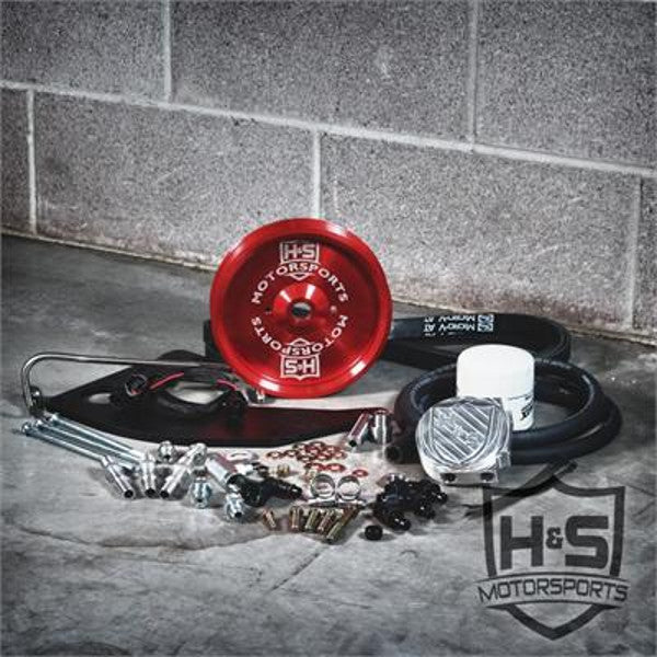 H&S Motorsports 121002-4 ( Red ) Dual High Pressure Fuel Kit w/o CP3   2011-2016 6.7 Powerstroke