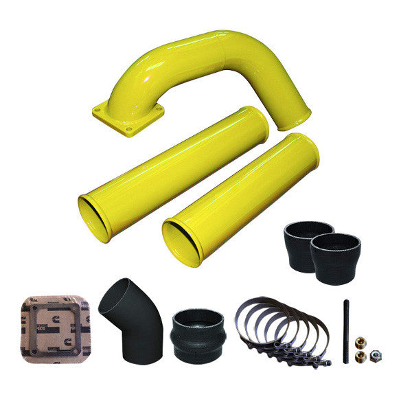 Pusher Pre and Post Intercooler Intake System for 1991.5-1993 Dodge Cummins 12v  (Yellow)