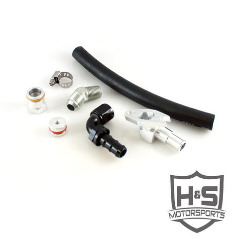 H&S Motorsports 343001  07-10 Ford 6.4L Universal Turbo Oil Drain Kit
