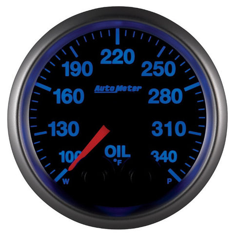 Auto Meter Elite Series 5640  2-1/16" OIL TEMPERATURE, 100-340 °F  (Changes to 7 Different Colors)