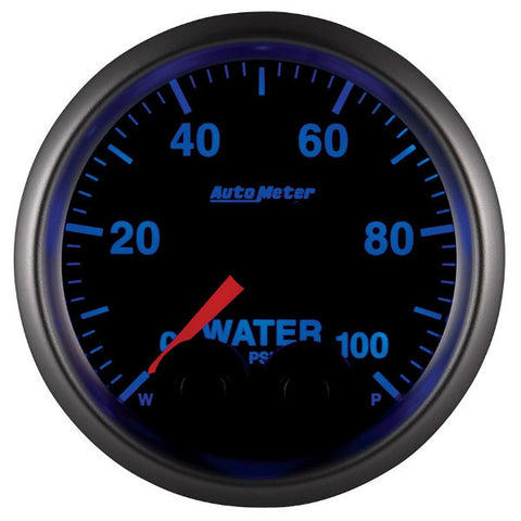Auto Meter Elite Series  5668  2-1/16" WATER PRESSURE, 0-100 PSI, (Changes to 7 Different Colors)