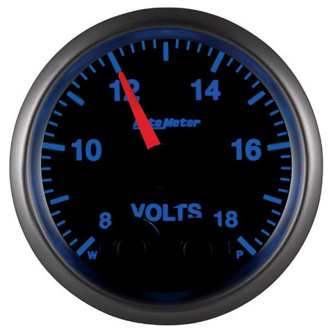 Auto Meter Elite Series 5683  2-1/16" VOLTMETER, 8-18V, (Changes to 7 Different Colors)