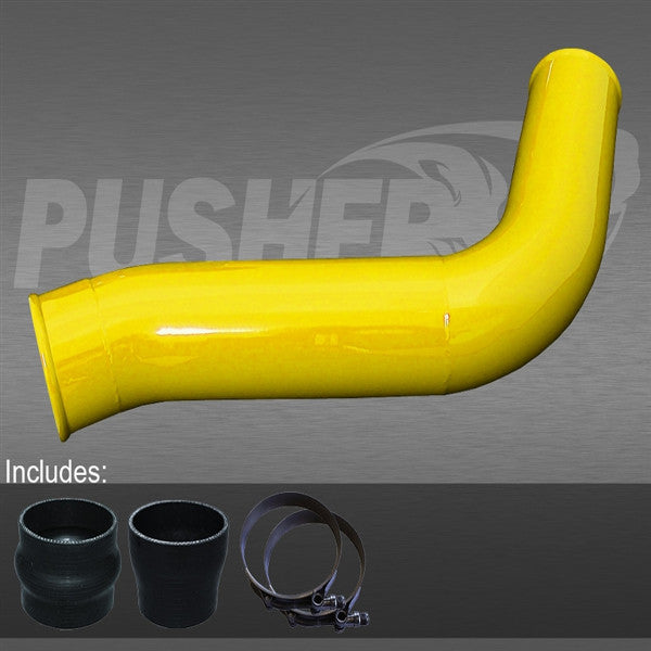 Pusher 3.5" MEGA Driver-Side Intercooler Tube 2010 - 2012 Dodge Cummins (Yellow)