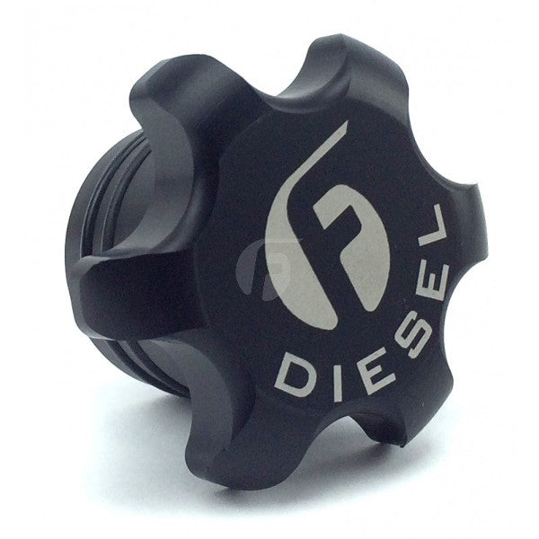 Fleece Performance Black Anodized Fuel Cap for 2013+ Cummins     FPE-FC-1316-BLK