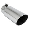 Different Trend BQ9-405012SL - Diesel Series Round Angle Cut Bolt-On Exhaust Tip (4" Inlet, 5" Outlet, 12" Length)